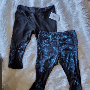 3X NWT 2 pair Workout capri pants